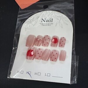 Red and Pink Nail Art Stickers